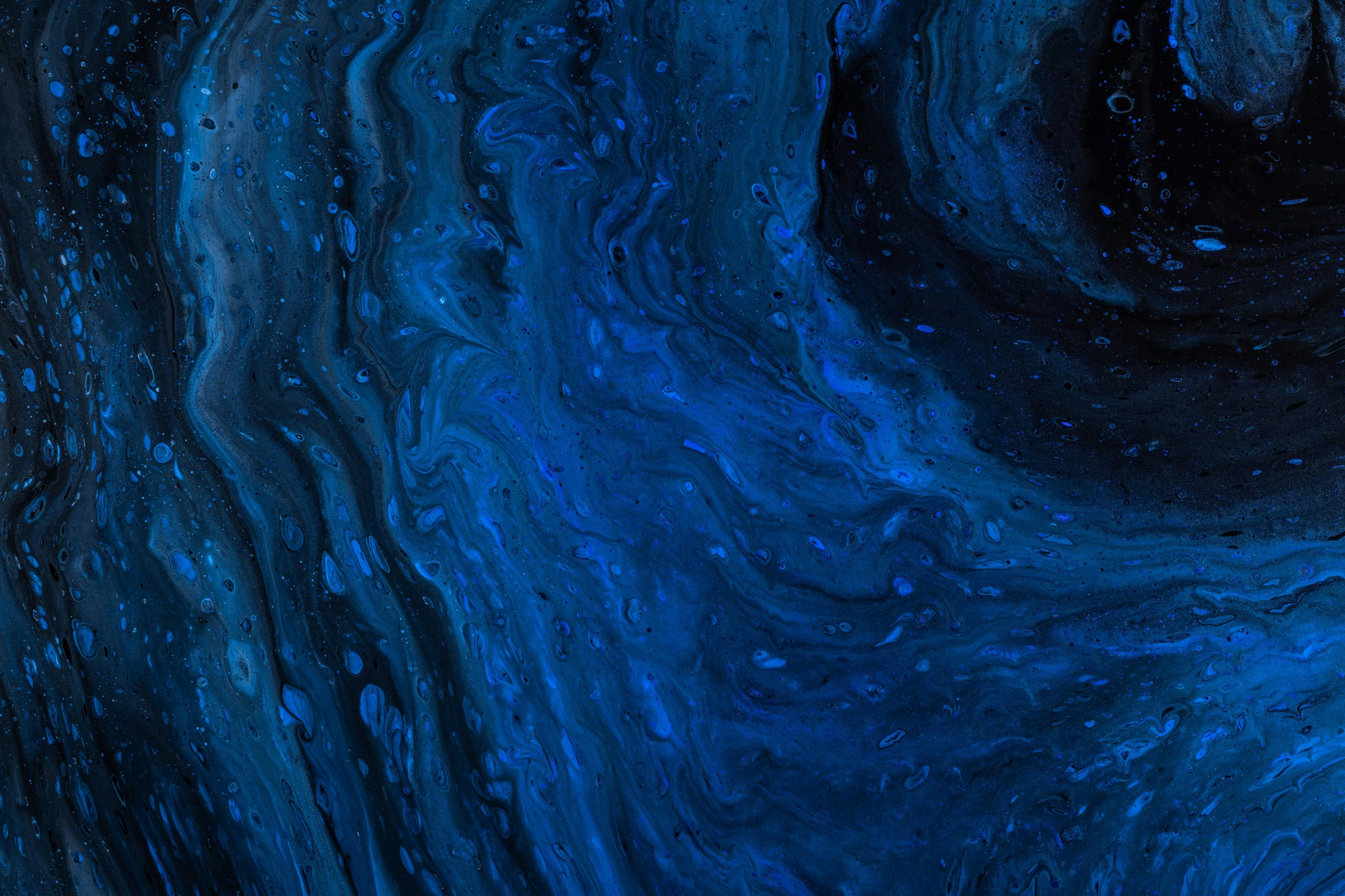 Abstract blue art